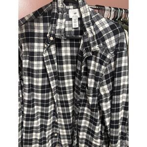 Black And White Flannel Size Xl